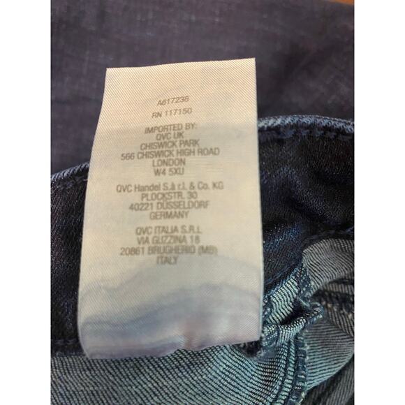 Belle Boho by Kim Gravel Petite Crosshatch Relaxed Jean 24 Petite - Picture 7 of 7